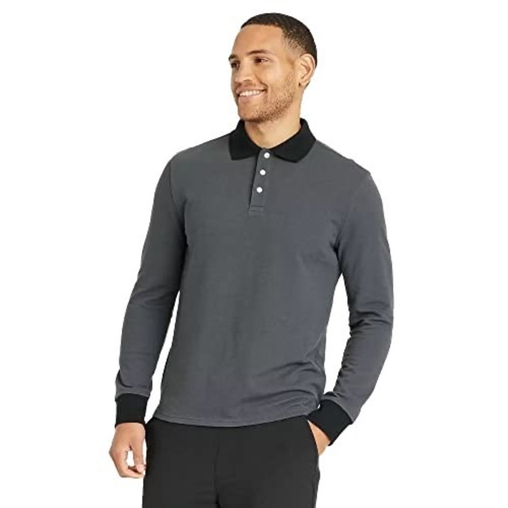 Goodfellow & Co Men's Rugby Polo Shirt -‎  Grey Size S